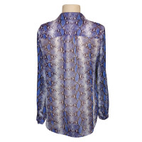 Diane Von Furstenberg Zijden blouse met slangenleer-print