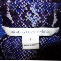 Diane Von Furstenberg chemisier en soie avec imprimé peau de serpent