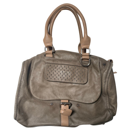 Longchamp Handbag Leather in Khaki