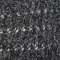 Velvet Knitted sweater in black / white