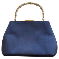 Gucci Handtasche aus Seide in Blau