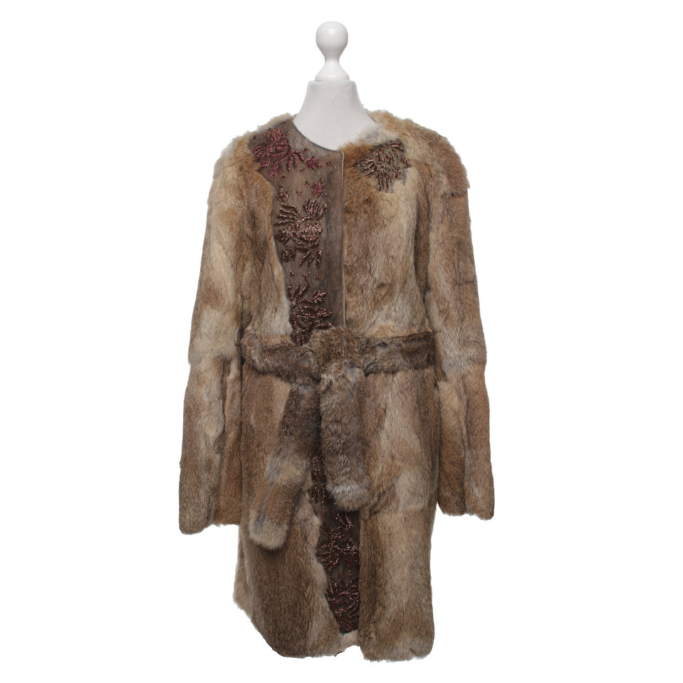 Antik Batik Jacke/Mantel aus Pelz