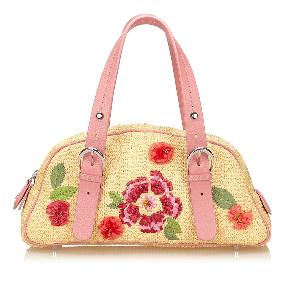 Christian Dior Handtasche mit Blumenapplikation