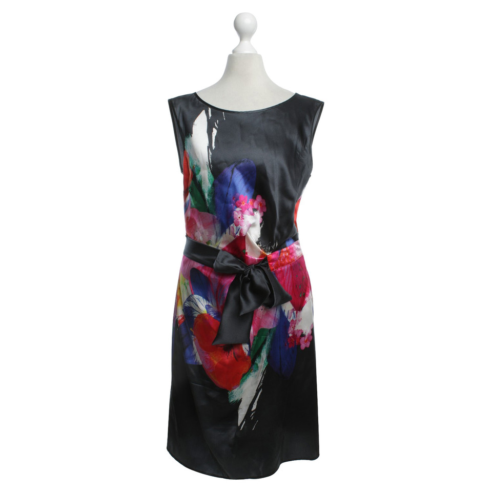 Luisa Cerano Silk dress with floral pattern