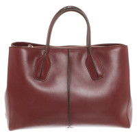 Tod's Handtas Leer in Bordeaux