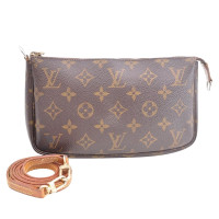 Louis Vuitton Pochette Mini Leer in Bruin