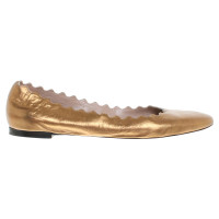 Chloé Ballerinas in Gold