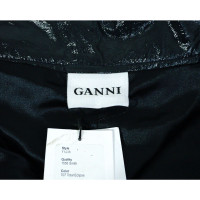 Ganni Lack  Leather Mini Shorts