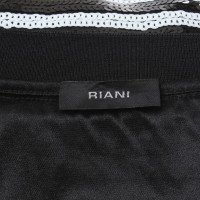 Riani Pailletten-Pullover in Schwarz/Weiß