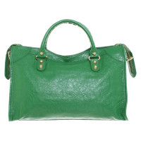 Balenciaga City Bag Leather in Green