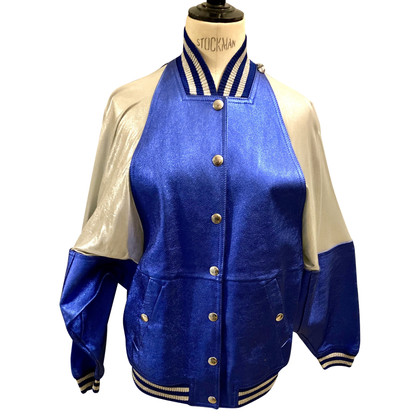 Jean Paul Gaultier Jacket/Coat Patent leather in Blue