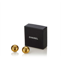 Chanel Ohrclips in goldfarbenem Ton