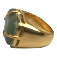 Carolina Herrera Goldfarbener Ring mit Stein