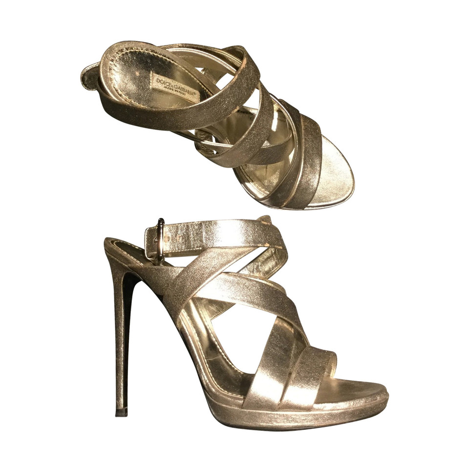 Dolce & Gabbana sandales couleur argent
