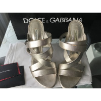 Dolce & Gabbana Silver-colored sandals