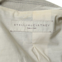 Stella McCartney Gestreifter Blazer in Grau/Weiß