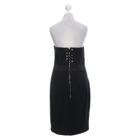 Elisabetta Franchi Bandeau dress in black