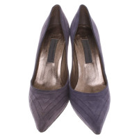 Alberta Ferretti Pumps/Peeptoes aus Wildleder in Violett