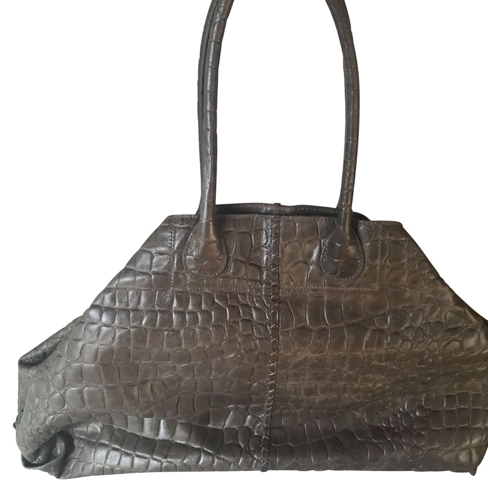 Liebeskind Berlin Shopper en Cuir en Gris