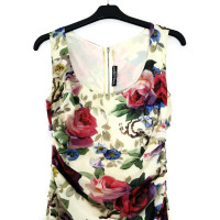 Dolce & Gabbana zijden jurk met bloemenprint