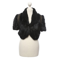 Matthew Williamson Jacke/Mantel aus Pelz in Schwarz