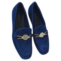 Louis Vuitton Slippers/Ballerina's Suède in Blauw