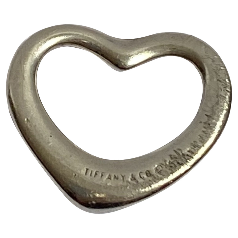 Tiffany & Co. Open Heart Kette silber 22 mm Silver in Silvery