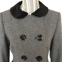 Moschino Love manteau de laine grise