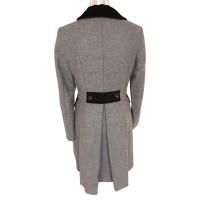 Moschino Love manteau de laine grise