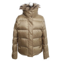 Michael Kors Gold down jacket with faux fur