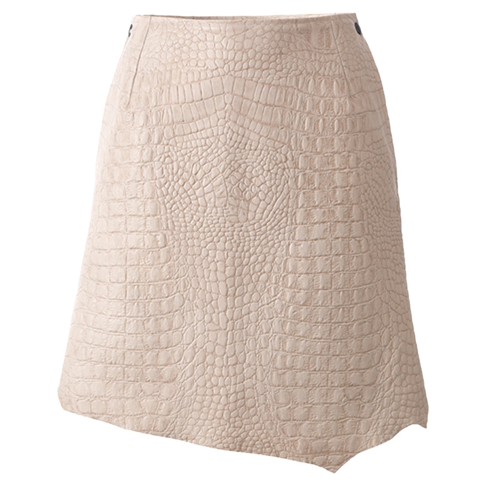 Utmon Es Pour Paris Skirt Leather in Cream