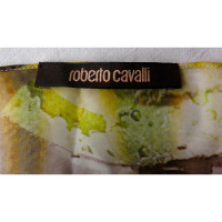 Roberto Cavalli Geblümtes Seidenkleid