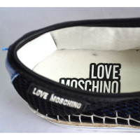 Moschino Love Espadrilles in Blau/Schwarz