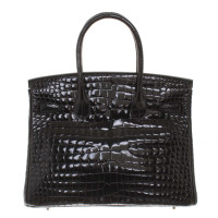 Hermès Birkin Bag 30 in Pelle in Nero