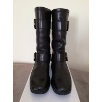 Hogan Boots in black leather