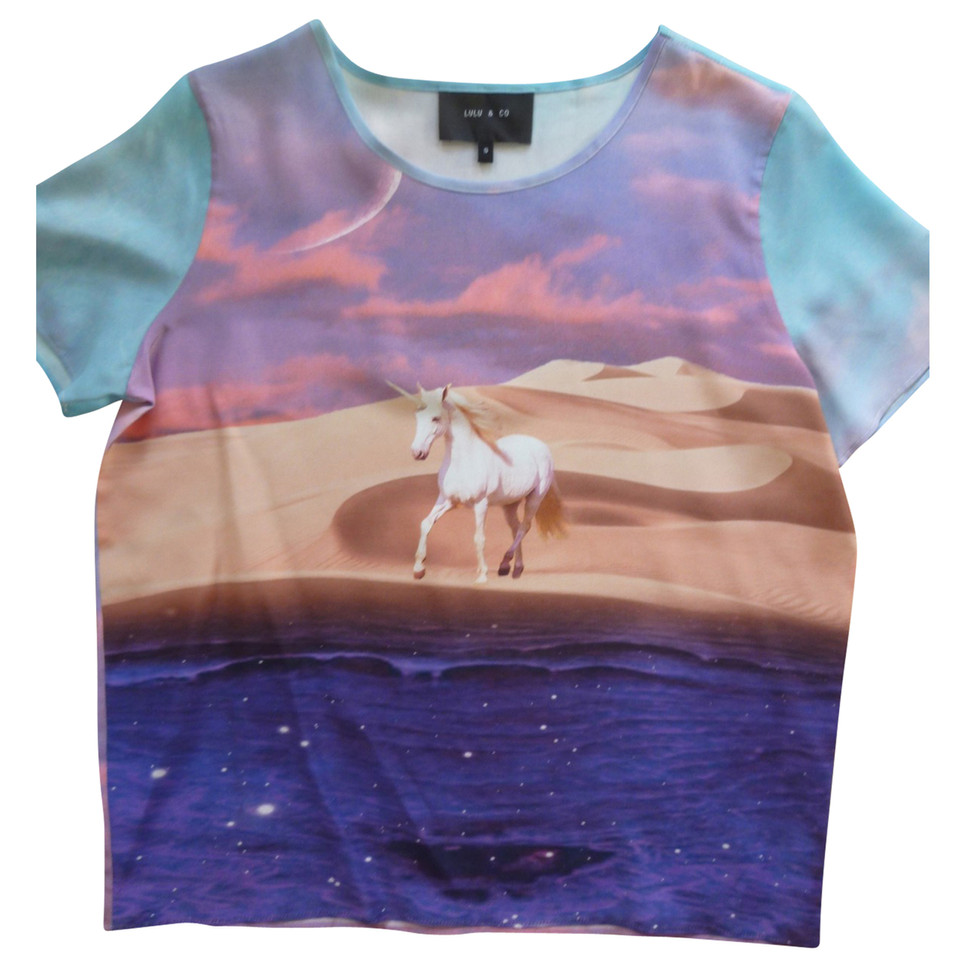 Lulu & Co T-shirt avec motif de licorne