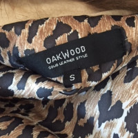 Oakwood suede jas van met vossenbont
