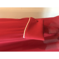 Tomas Maier zijden jurk in het rood