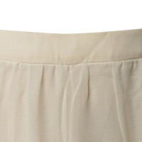 Christian Dior Pantalone in Chiffon in crema