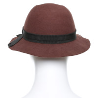 Jil Sander Felt hat in reddish brown