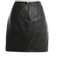Sandro Leather skirt in black