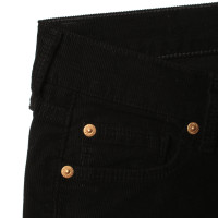 7 For All Mankind Corduroy trousers in black