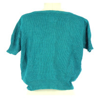 Agnès B. Short-sleeved sweater in turquoise