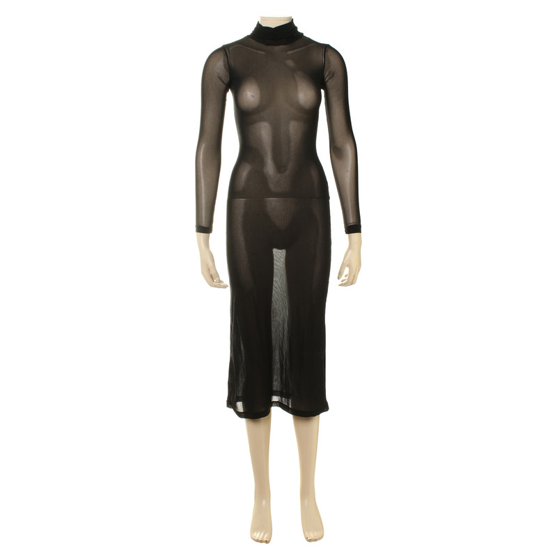 Plein Sud Turtleneck dress in black