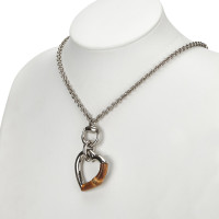 Gucci Silver colored necklace with pendant