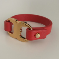 Tory Burch braccialetto in pelle in rosso