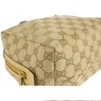 Gucci Borsa Monogram in tessuto e pelle beige