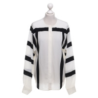 Chloé Zijden blouse in zwart / wit