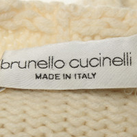 Brunello Cucinelli Pullunder in Creme