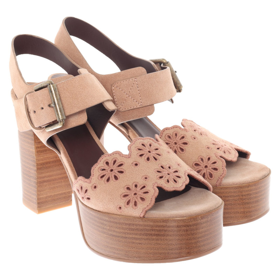 See By Chloé Sandals Leather in Nude